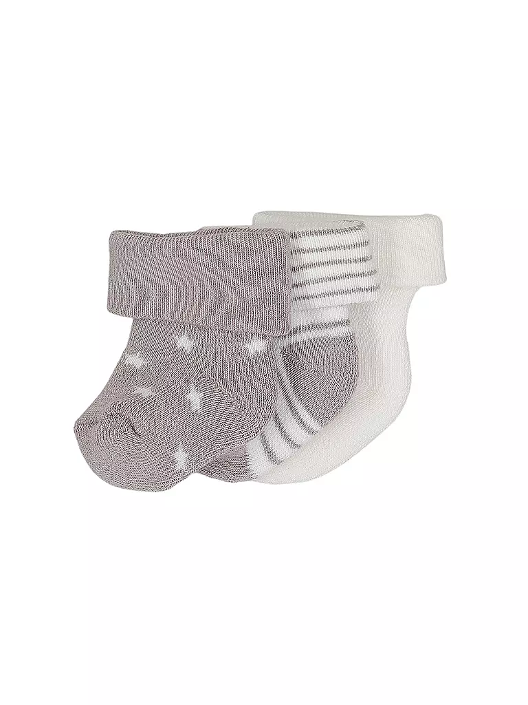EWERS | Calcetines de bebé, paquete de 3, latte/plata | Crema