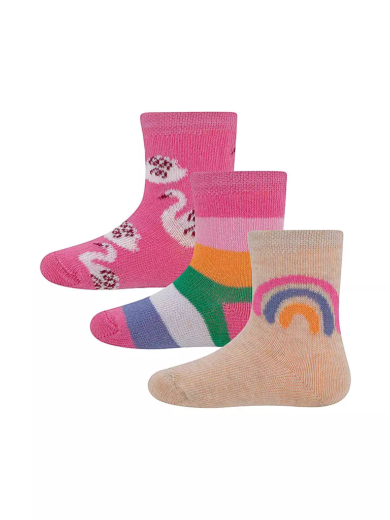 EWERS | Calcetines de bebé, paquete de 3, rosa | Fucsia