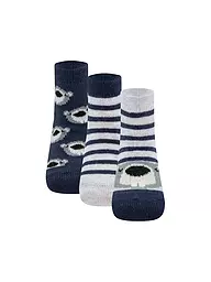 EWERS | Calcetines para niño, paquete de 3 caqui | Azul oscuro
