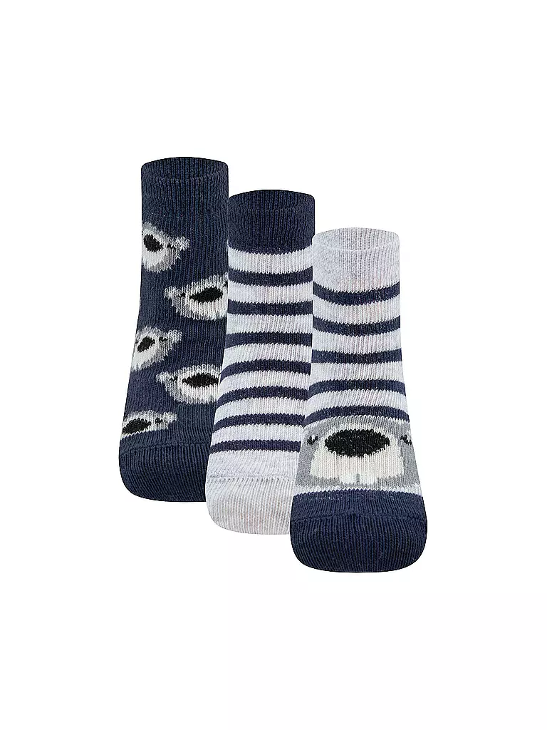 EWERS | Calcetines para niño, paquete de 3 caqui | Azul oscuro