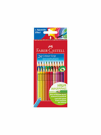 FABER-CASTELL | Lápiz de color Colour Grip, estuche de cartón de 24
