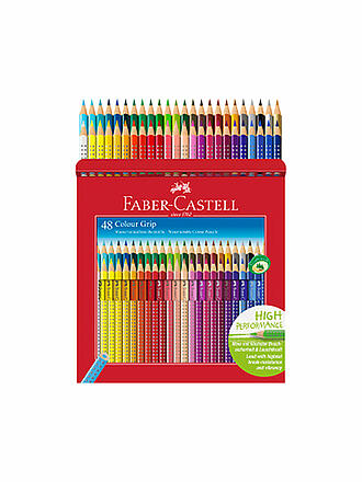 FABER-CASTELL | Lápiz de color Colour Grip, estuche de cartón de 48 unidades