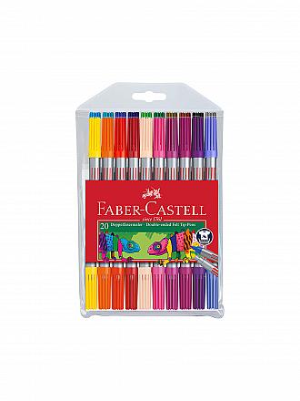 FABER-CASTELL | Rotulador de doble punta, estuche de 20