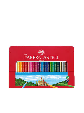FABER-CASTELL | Classic Colour Lápices de colores, estuche metálico de 36