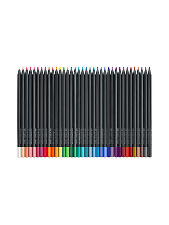 FABER-CASTELL | Lápices de colores Black Edition, estuche de cartón de 36 unidades