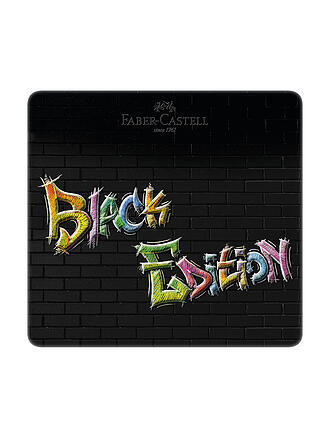 FABER-CASTELL | Black Edition Lápices de colores, 24 unidades, estuche metálico
