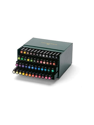 FABER-CASTELL | Rotulador de tinta china Pitt Artist Pen Brush, caja de 48 unidades
