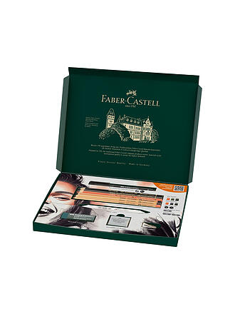 FABER-CASTELL | Lápices de colores, juego de descubrimiento de 17 piezas, productos secos para artistas
