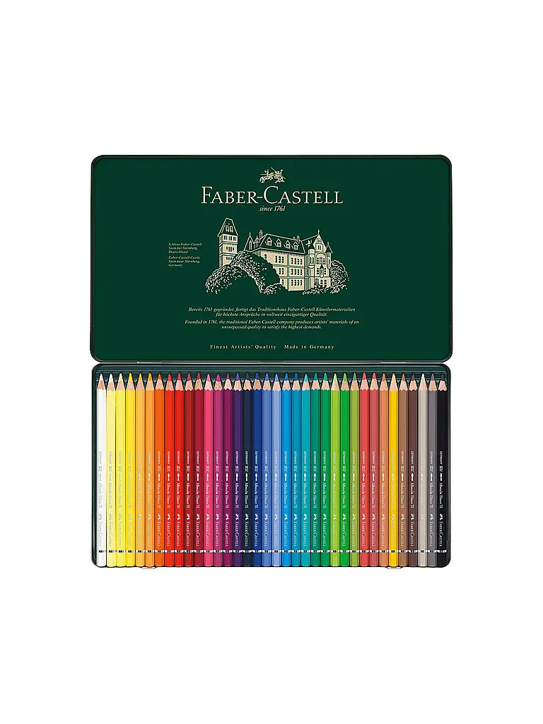 FABER-CASTELL | Albrecht Dürer Aquarellstift 36er Metalletui | Verde oscuro