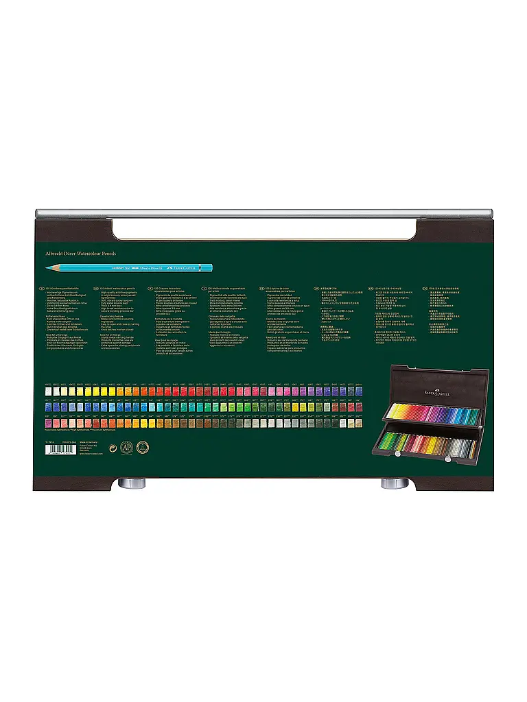 FABER-CASTELL | Albrecht Dürer Lápiz Acuarelable 120 unidades Estuche de Madera | 