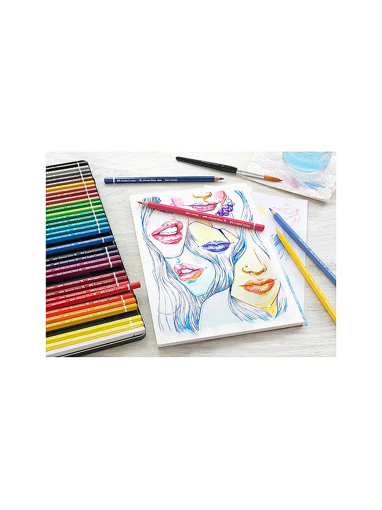 FABER-CASTELL | Albrecht Dürer Lápiz Acuarelable Estuche Metálico de 36 | 