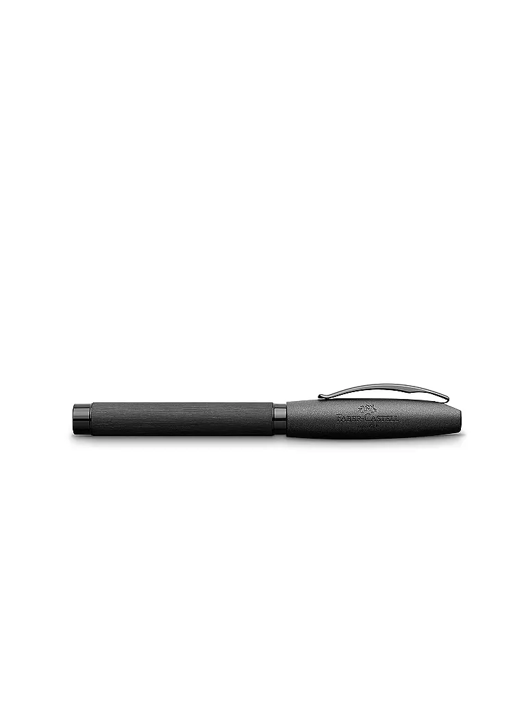 FABER-CASTELL | Essentio Aluminium Pluma Estilográfica Ancho de Trazo B, Negro | 
