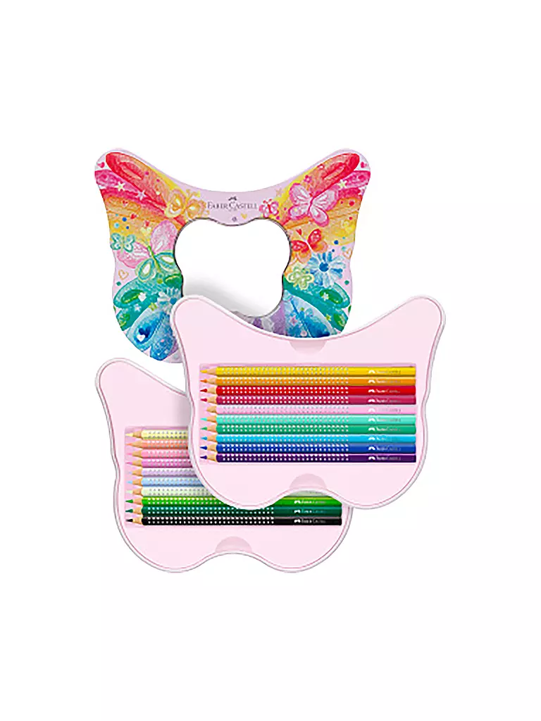 FABER-CASTELL | Geschenkset Sparkle Buntstift Schmetterling | Sin color
