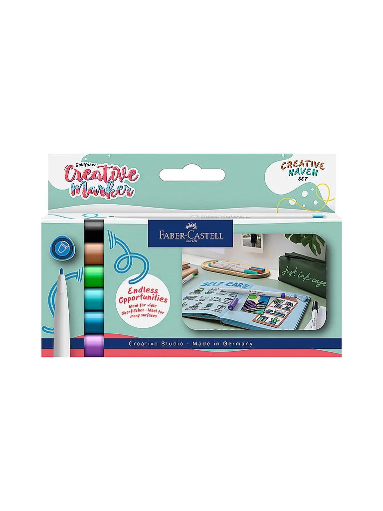 FABER-CASTELL | Goaf Kreativ Marker 1.5 Set 6 piezas Haven | Multicolor