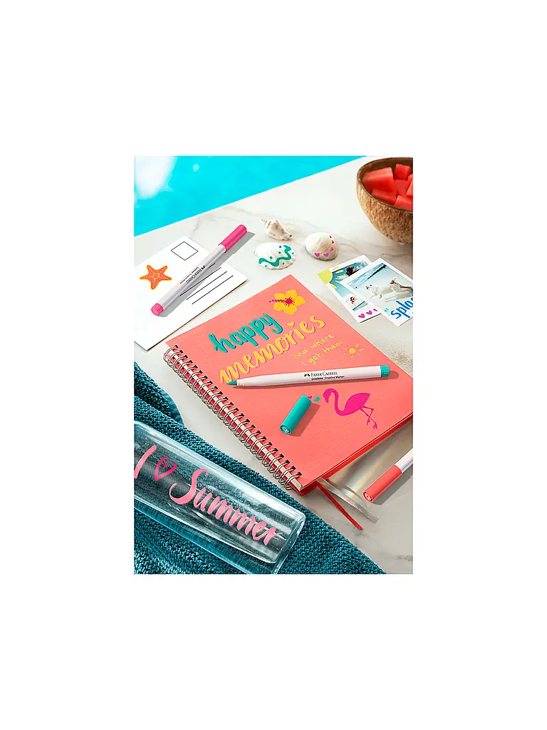 FABER-CASTELL | Gofa Kreativmarker Estuche de 6 Holiday | 