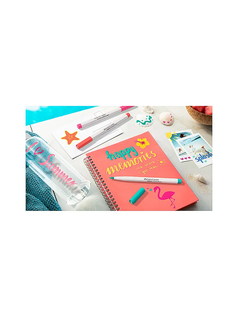 FABER-CASTELL | Gofa Kreativmarker Estuche de 6 Holiday | 