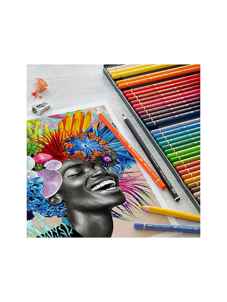 FABER-CASTELL | Lápices de color Polychromos, estuche metálico de 36 unidades | 