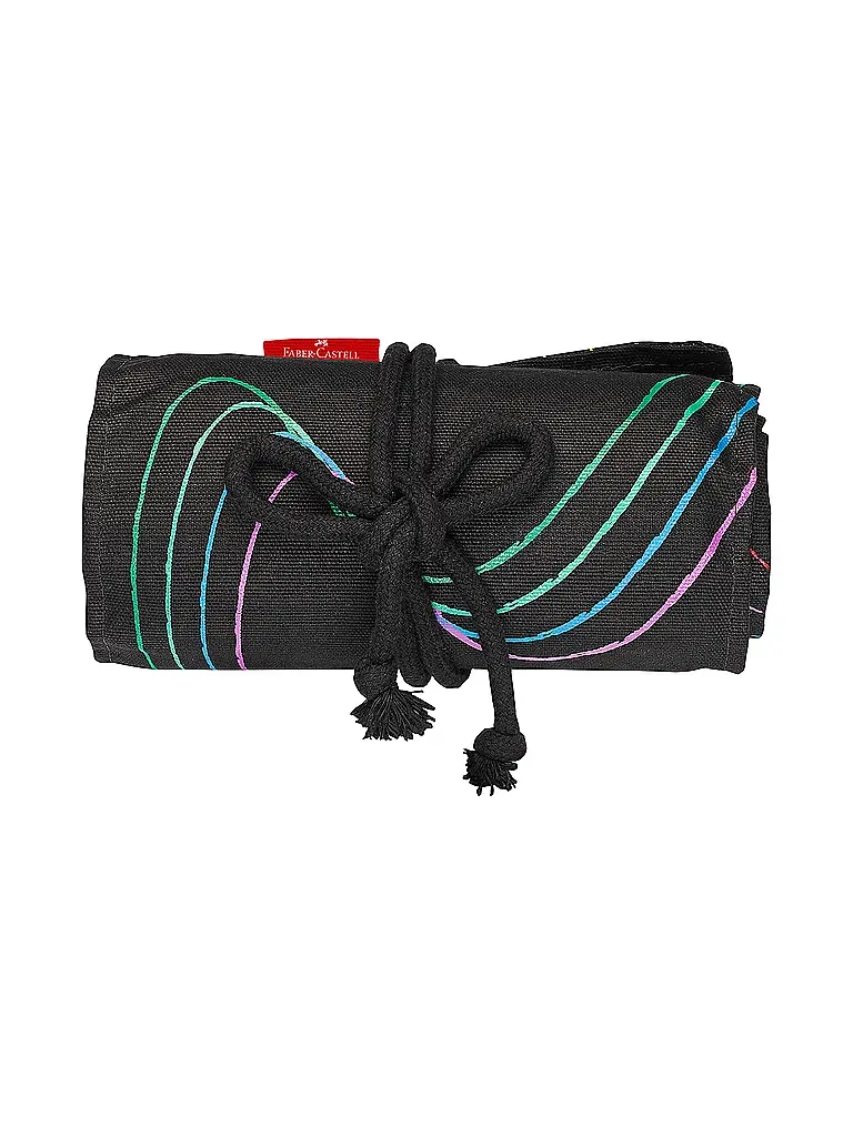 FABER-CASTELL | Lápices de colores Black Edition, estuche enrollable con 72 colores | Negro