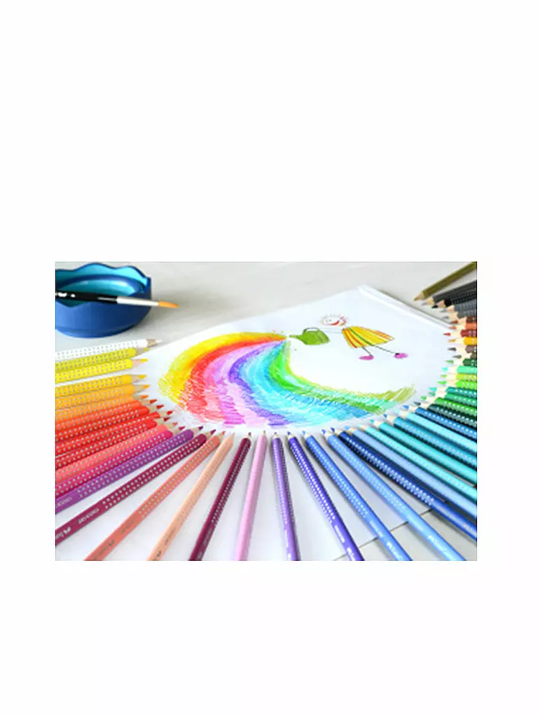 FABER-CASTELL | Lápiz de color Colour Grip, estuche de cartón de 48 unidades | 