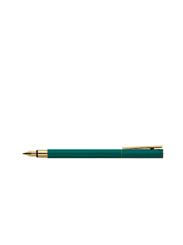 FABER-CASTELL | Neo Slim Pluma estilográfica, grosor de trazo F, gold rainforestM | 