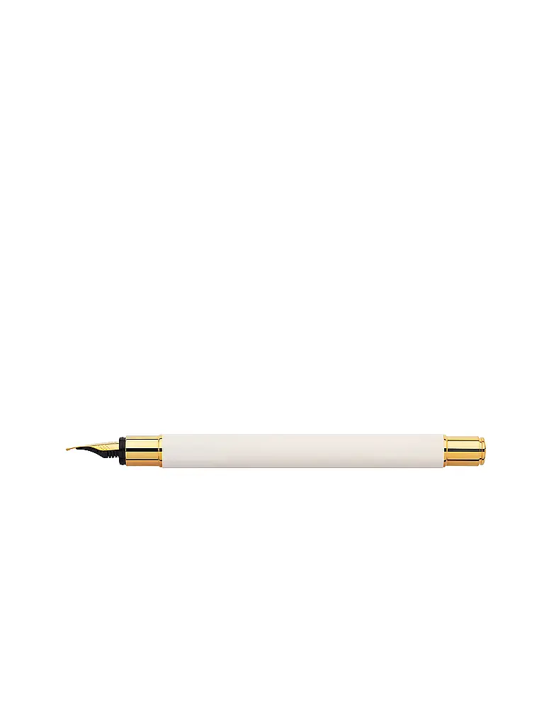 FABER-CASTELL | Neo Slim Pluma estilográfica, grosor de trazo M, oro malvavisco | Blanco