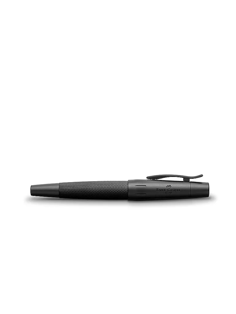 FABER-CASTELL | Pluma estilográfica "E-Motion" (negro puro) M | Sin color