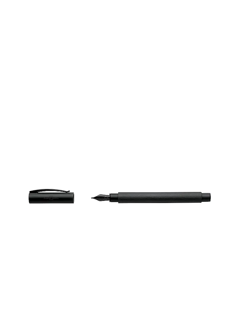 FABER-CASTELL | Pluma estilográfica Ambition All Black, grosor de trazo B, negro | 