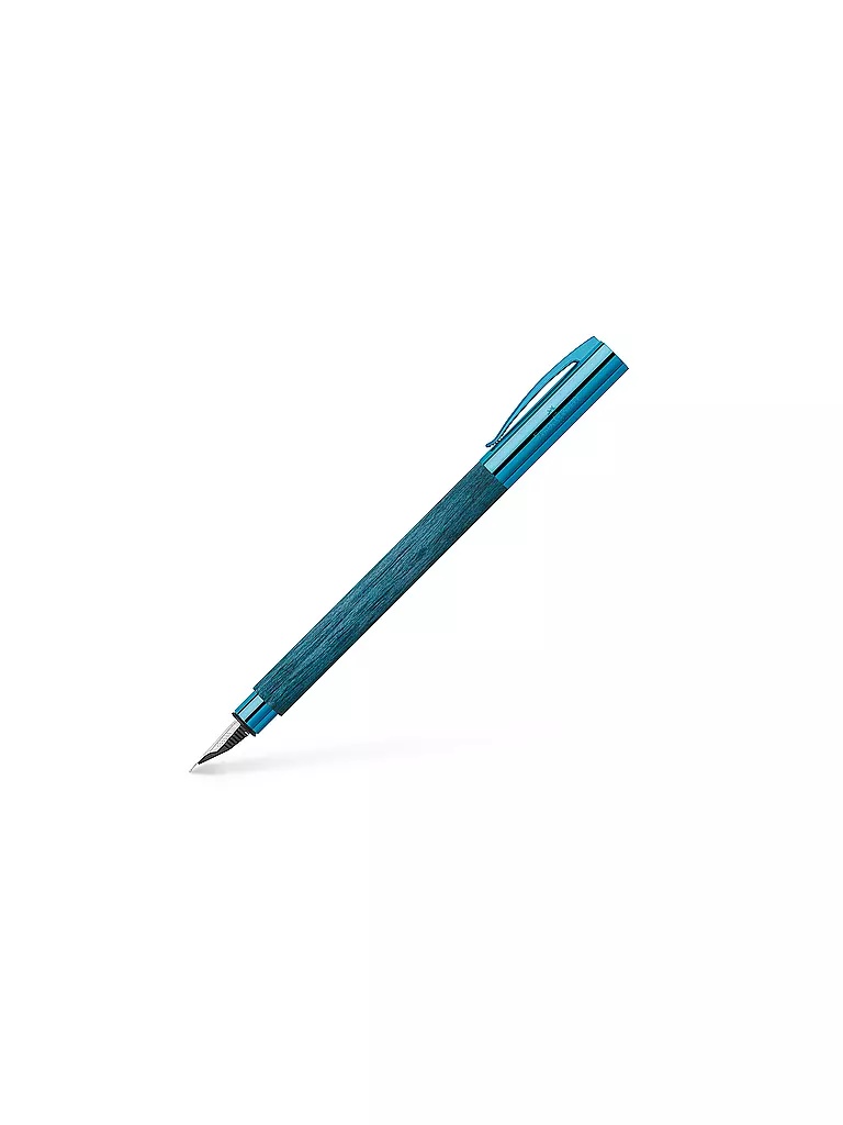 FABER-CASTELL | Pluma estilográfica AMBITION BLUE WOOD M | Azul