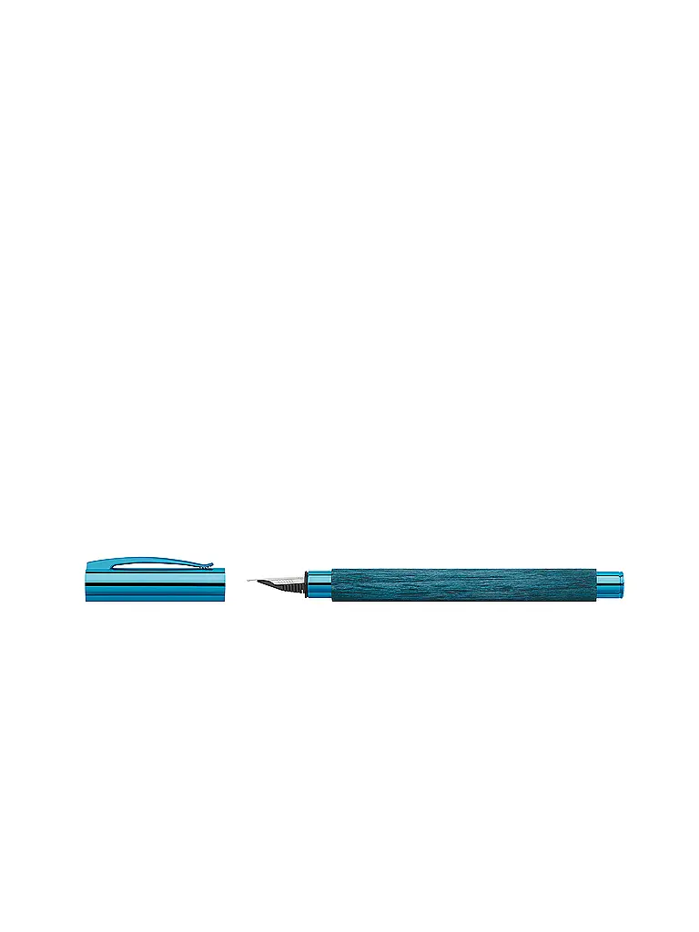 FABER-CASTELL | Pluma estilográfica AMBITION BLUE WOOD M | Azul