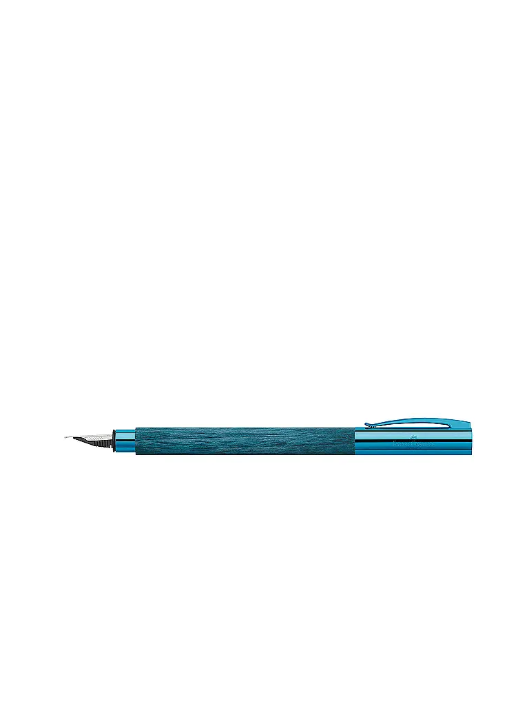 FABER-CASTELL | Pluma estilográfica AMBITION BLUE WOOD M | Azul