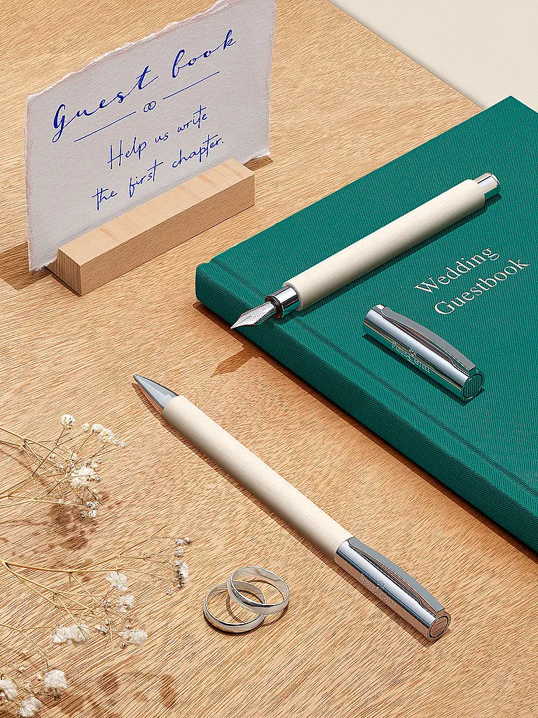 FABER-CASTELL | Pluma estilográfica AMBITION EDELHARZ CINEMATIC White | 