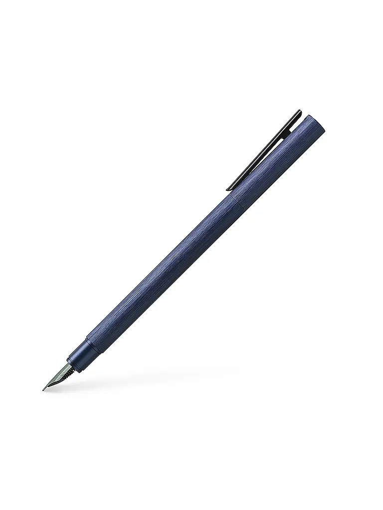 FABER-CASTELL | Pluma estilográfica de aluminio Neo Slim, grosor de trazo F, azul oscuro | 