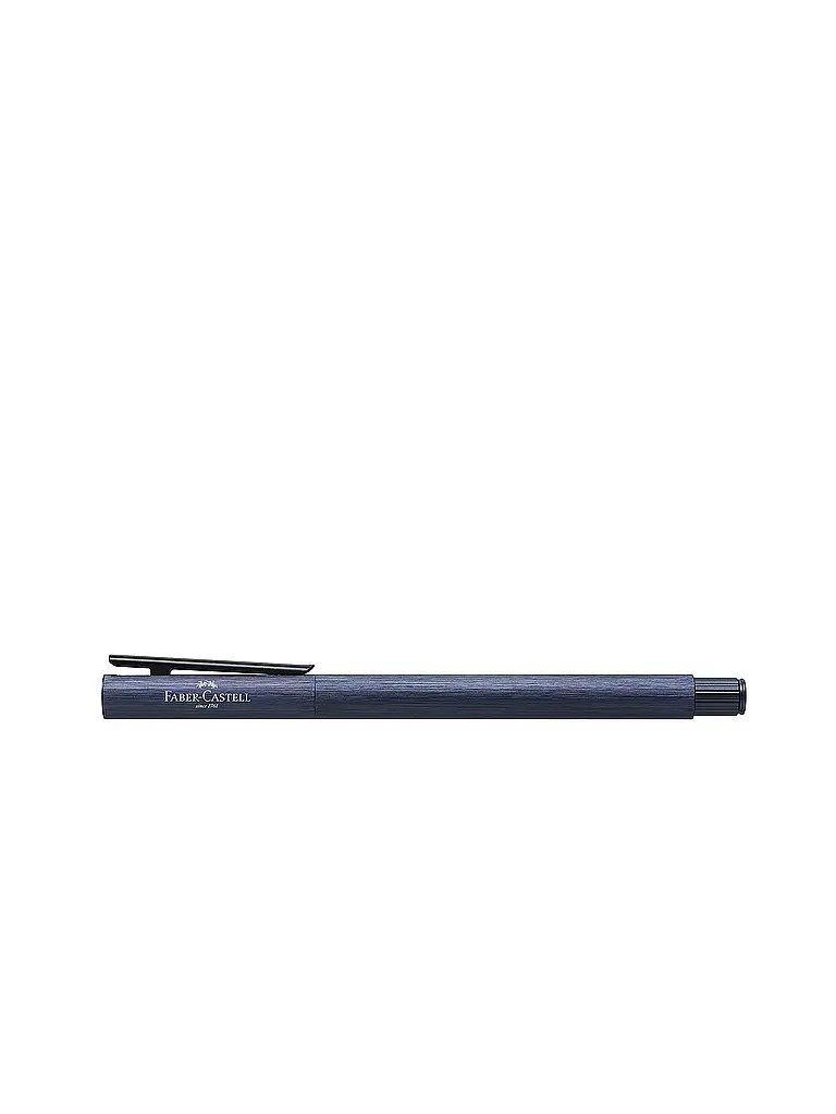 FABER-CASTELL | Pluma estilográfica de aluminio Neo Slim, grosor de trazo F, azul oscuro | 