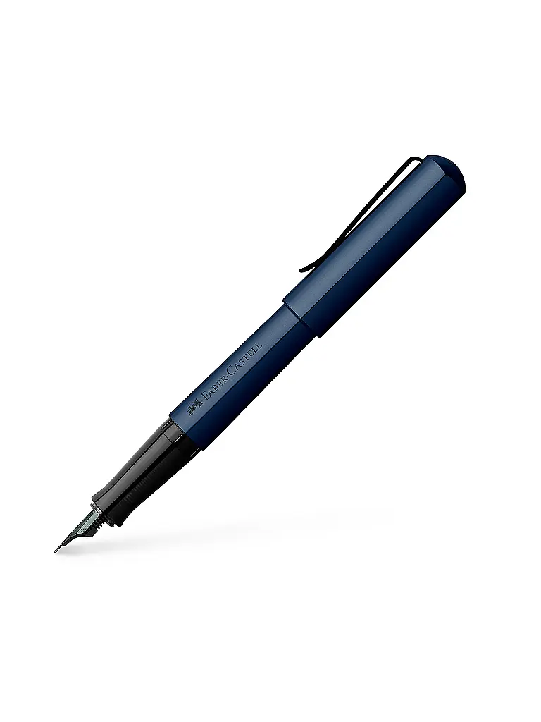 FABER-CASTELL | Pluma estilográfica Hexo Azul Ancho | 