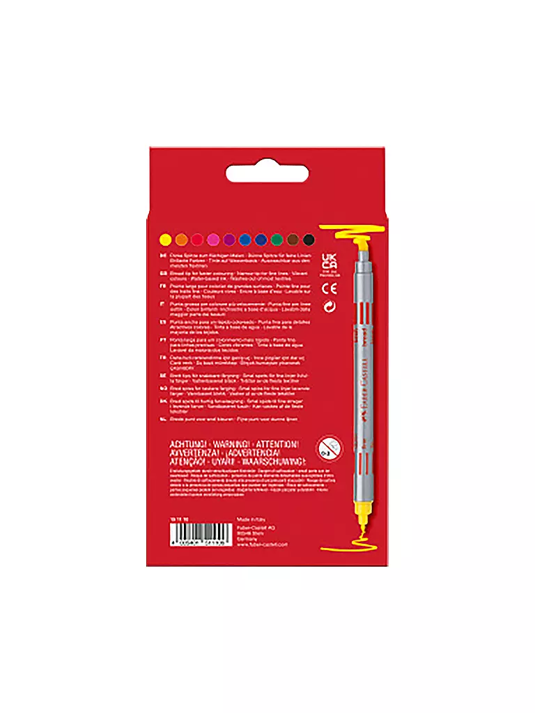 FABER-CASTELL | Rotulador de doble punta | Sin color