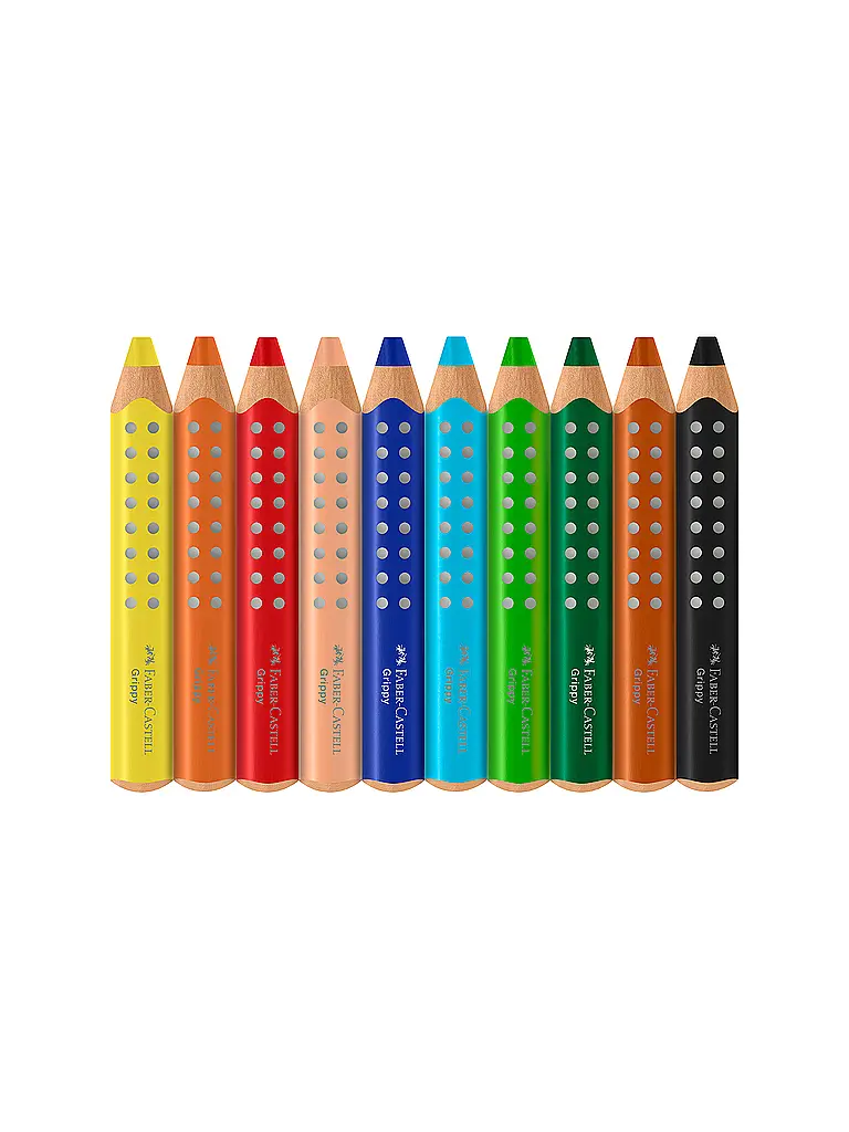 FABER-CASTELL | Set de 10 lápices de colores Grippy | Multicolor