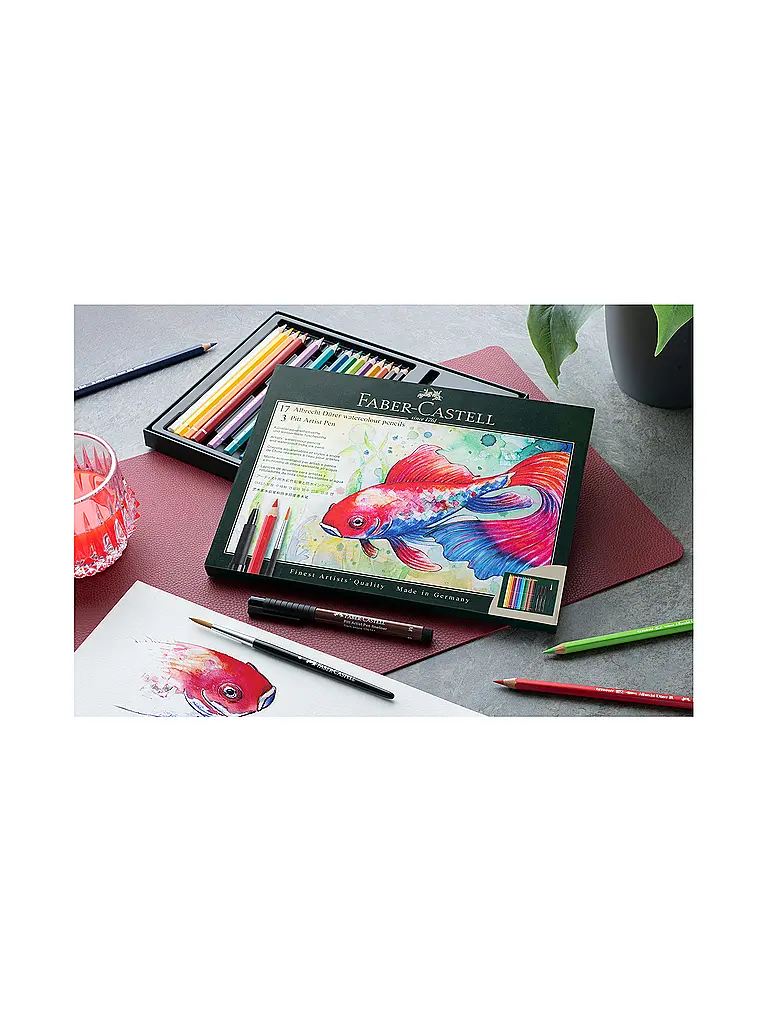 FABER-CASTELL | Set de lápices de colores de 21 piezas PITT ARTIST PEN | 