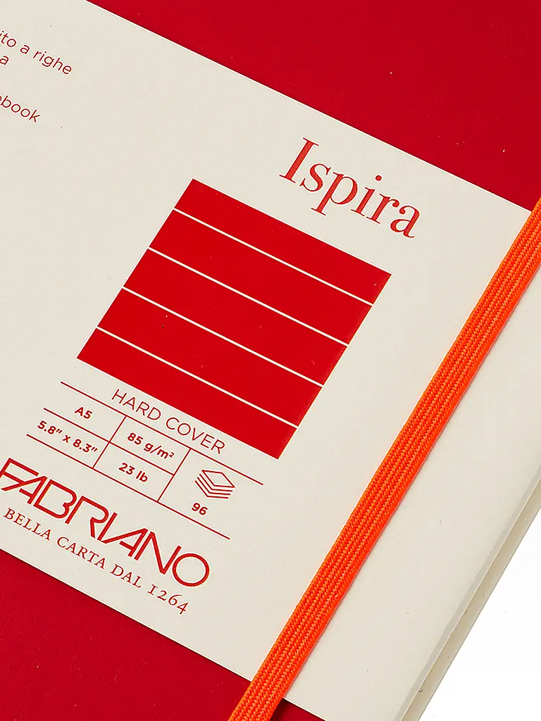 FABRIANO | Cuaderno ISPIRA A5 rayado rojo | 