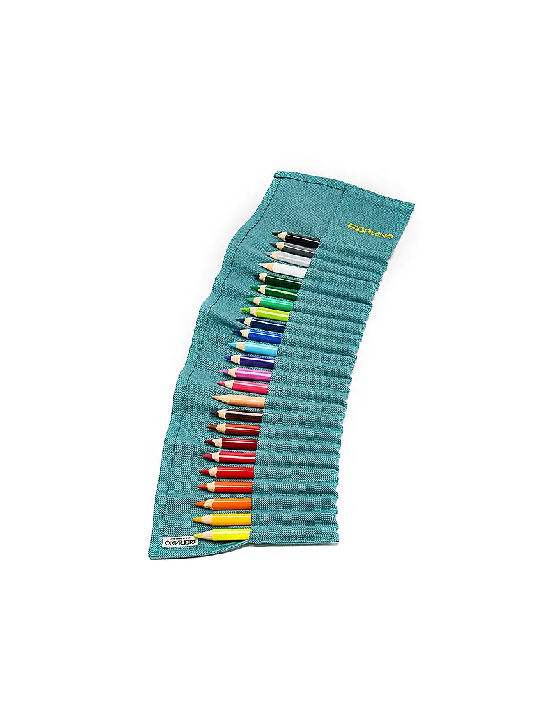 FABRIANO | Rollo de lápices de colores con 24 lápices de colores Aquamarina | 