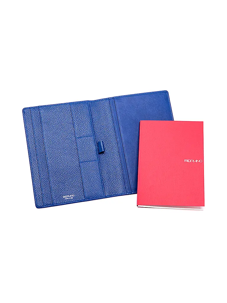 FABRIANO | Soporte de cuero acolchado A5 Azul | 