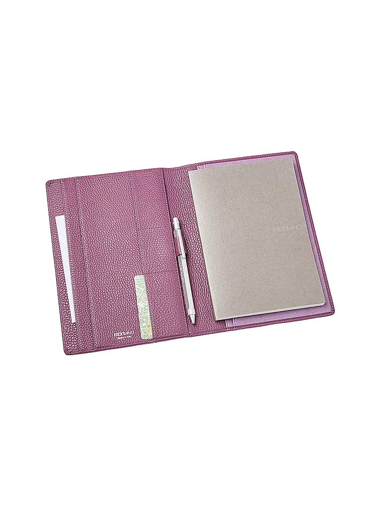 FABRIANO | Soporte de cuero acolchado A5 púrpura | 