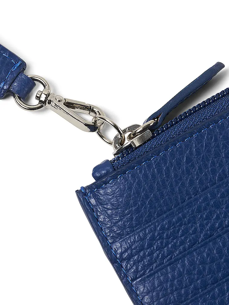 FABRIANO | Tarjetero con cremallera azul | 