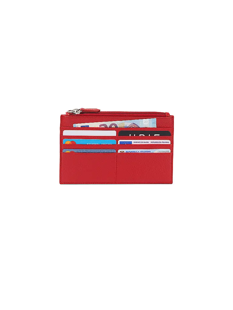 FABRIANO | Tarjetero con cremallera Red | 