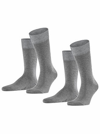 FALKE | Calcetines Pkg de 2 "Happy" (gris claro mel.)