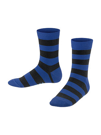 FALKE | Calcetines para niños Happy Stripe, paquete de 2, negro