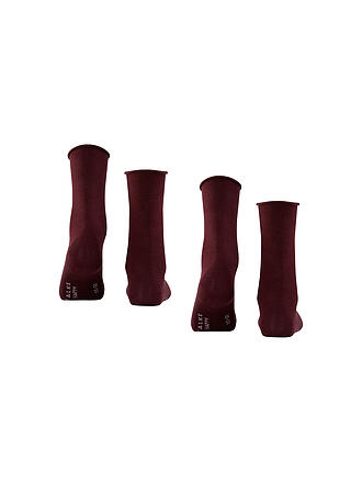 FALKE | Calcetines Paquete de 2 HAPPY barolo