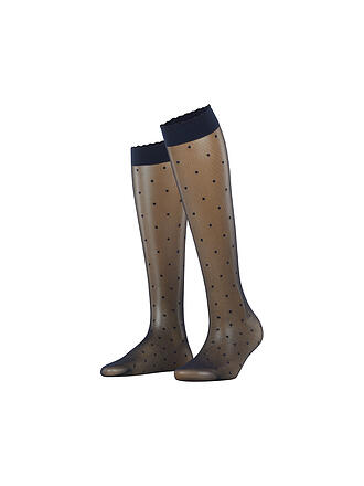 FALKE | Kniestrümpfe DOT 15 DEN marine