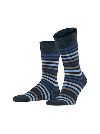 FALKE | Calcetines TINTED STRIPE azul marino oscuro
