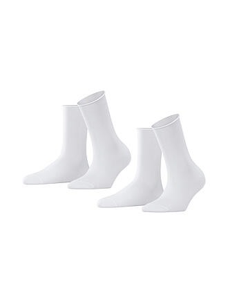 FALKE | Calcetines Happy Paquete de 2 blanco