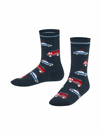 FALKE | Calcetines para niños POLICE AND FIRE CARS space blue